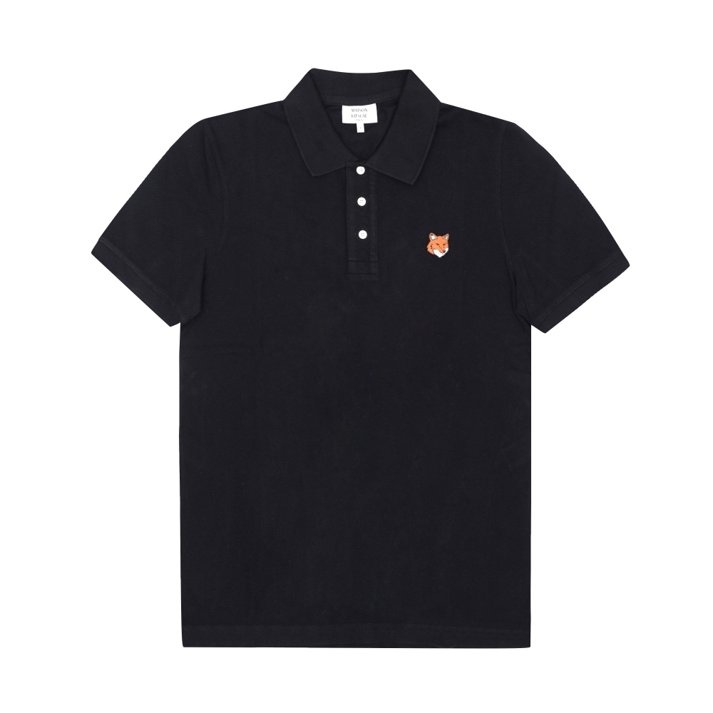 メゾンキツネ フォックスヘッドパッチポロ メンズ半袖Tシャツ PM00209KP0002