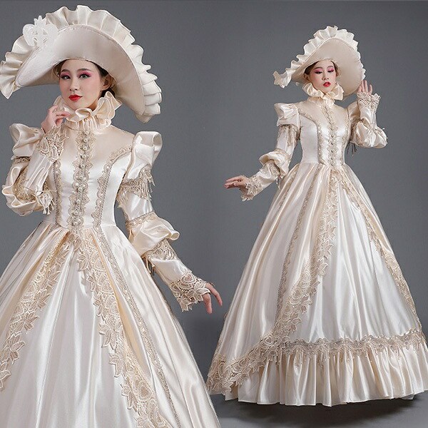 貴族衣装 中世ヨーロッパ ステージ 衣装 演奏会用ドレス ロングドレス 演奏会 舞台衣装 お姫様ドレス 貴族風 中世 ドレス ハロウィン イベント衣装 オペラ イベント プリンセスライン ワンピース