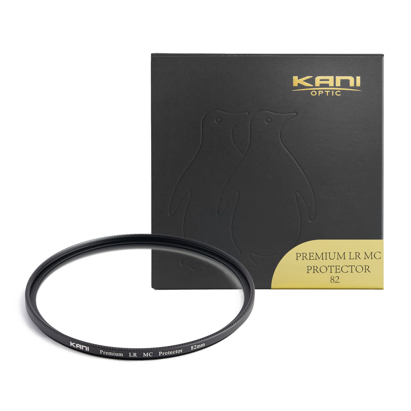 KANI 82mm レンズ保護フィルター Premium LR MC Protector レンズ保護用 スーパーホワイトガラス採用 プレミアムコーティング 低反射0.2% 薄枠 撥水 撥油 防汚 帯電