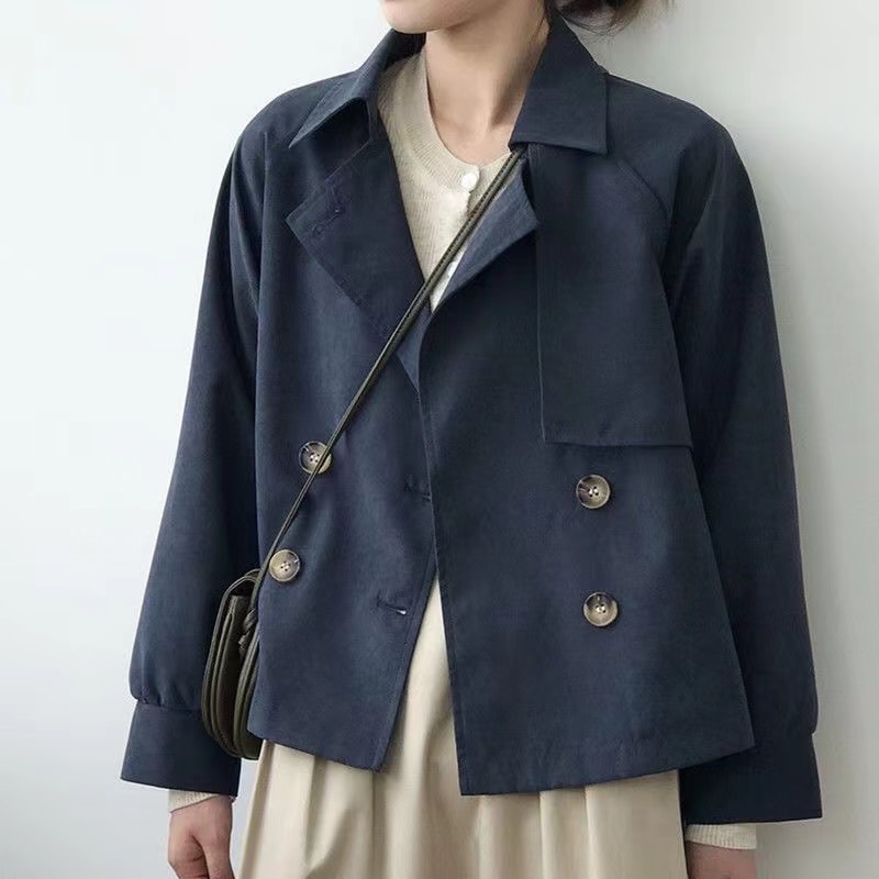 ショート丈トレンチコート　トレンチコート　レディース　ショート丈　アウター　ショートコート　ショート スプリングコート　コート