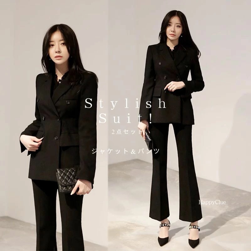 セットアップ 春 夏 秋 レディース パンツスーツ 30代 40代 スーツセット おしゃれ カジュアルスーツ フォーマル スーツ ママ 母親 入学式 卒業式 ジャケット 2点セット 洗える 長袖 上下
