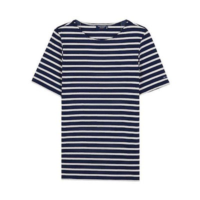 [セントジェームス] SS26 共用 レバント モダン Tシャツ LEVANT MODERN MARINE ECRU 9,114円