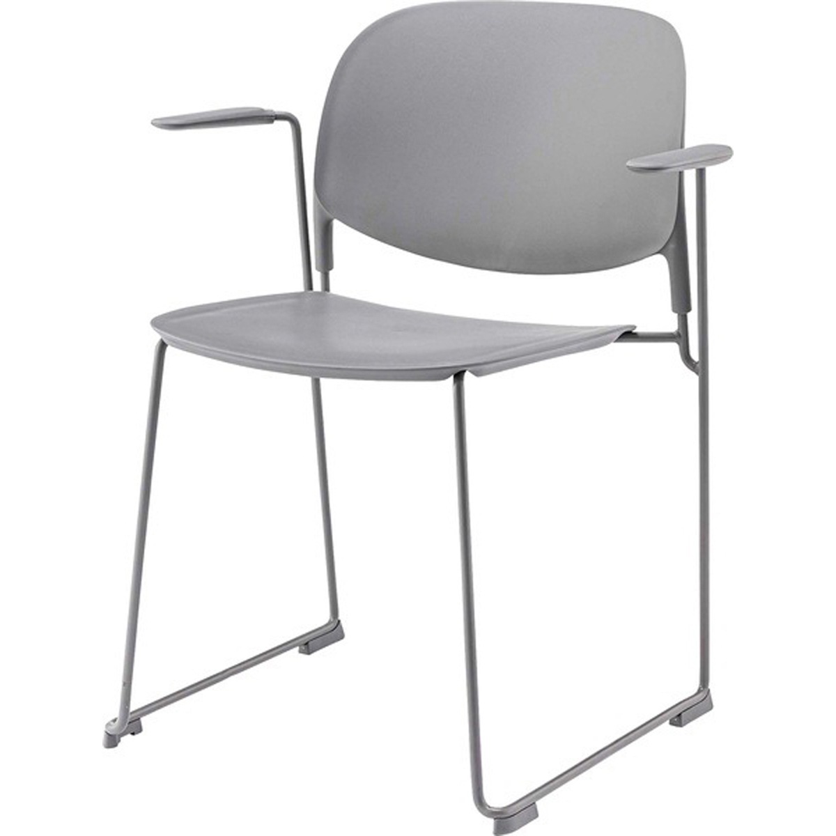 アームチェア PC-863 チェア 椅子 いす スタッキングチェア 肘掛け付き ポリプロピレン グレー ホワイト おしゃれ シンプル リビング ダイニング カフェ ショップ 店舗 会社 会議 イベント