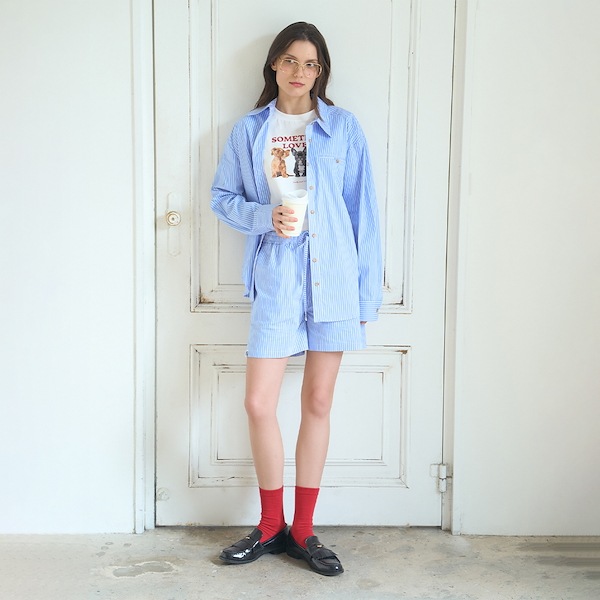 【美品】HAREパープル ストライプ セットアップ オーバーサイズ ストライプ シャツ – Lazy Styles | Official