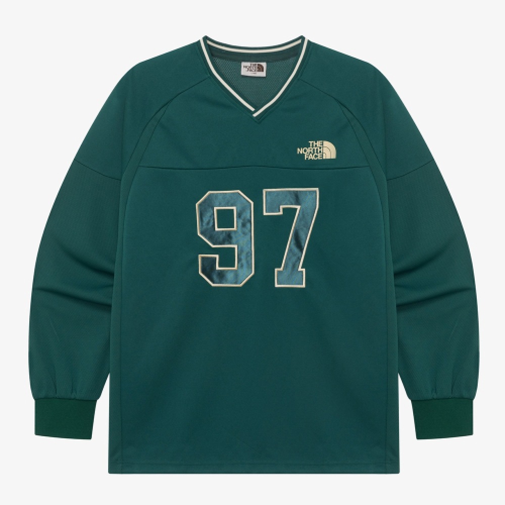 ザ・ノース・フェイス NM5MR05L ホワイトレーベル TNF クルーロングスリーブ Tシャツ_グリーン