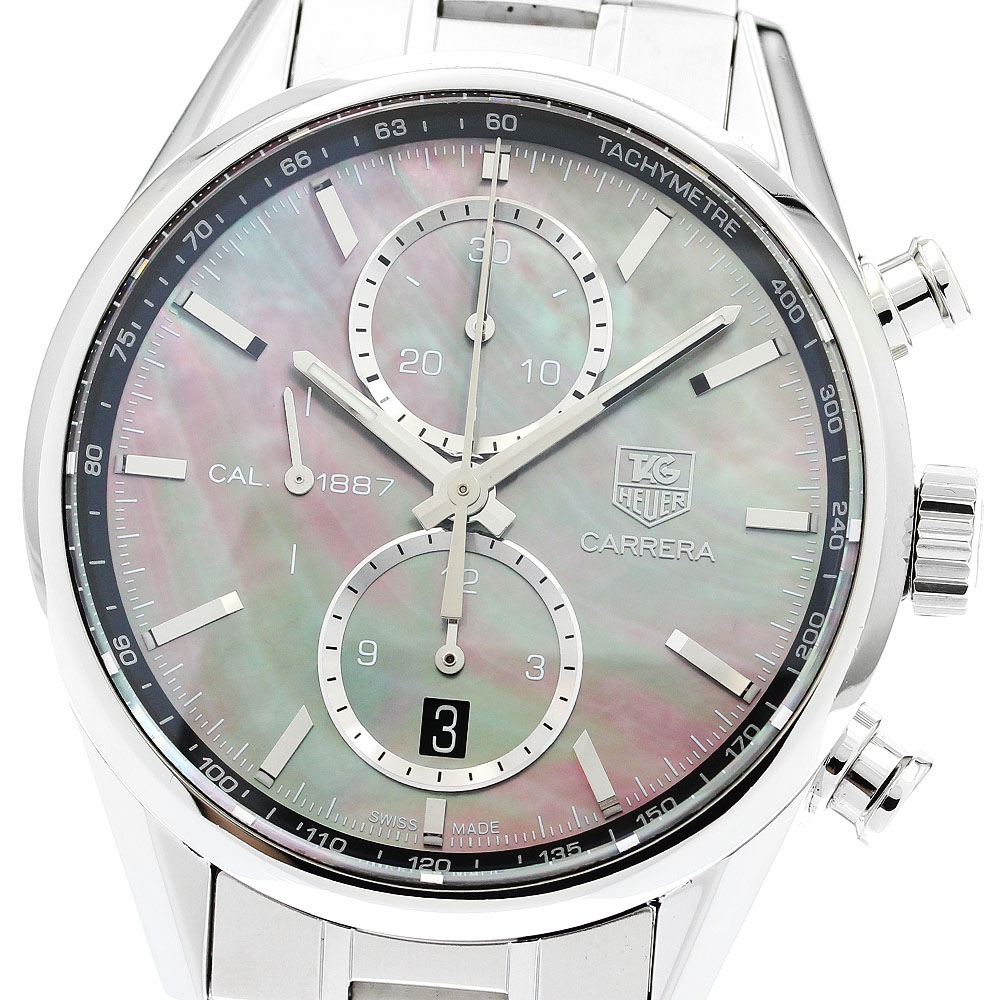 タグホイヤー TAG HEUER CAR211D.BA0724 カレラ クロノグラフ 自動巻き メンズ 良品 保証書付き_897273【中古】