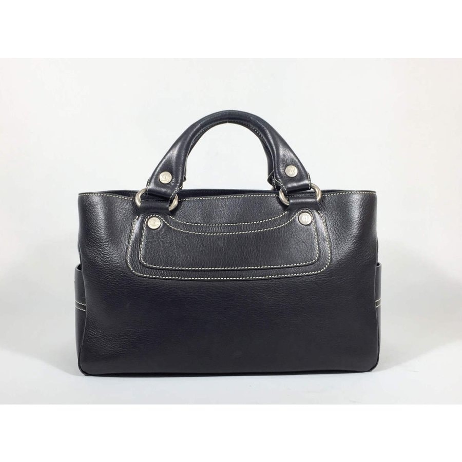 ハンドバッグ レザー ブラック 黒