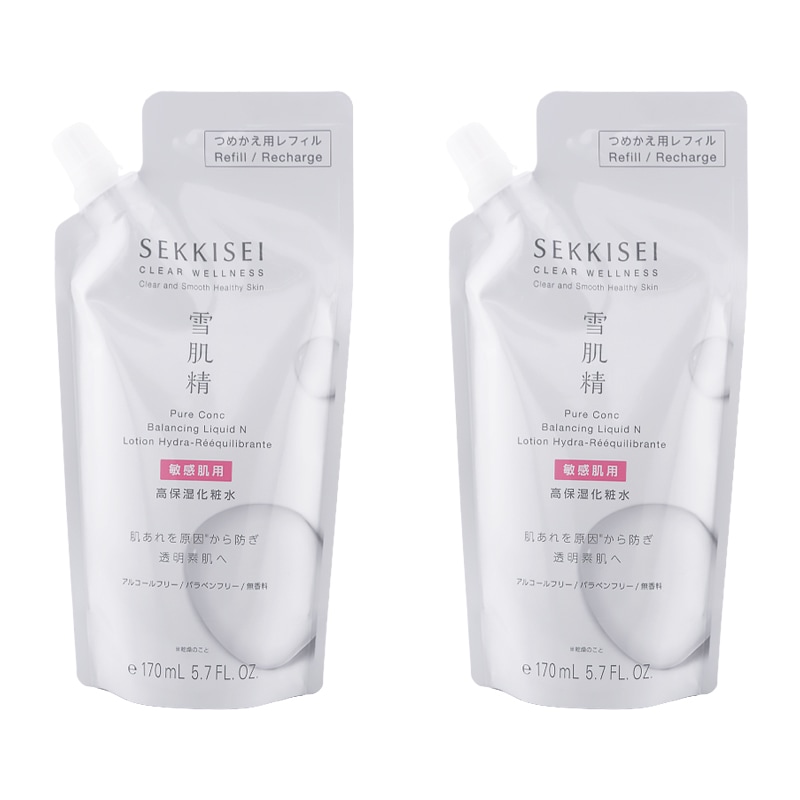 [2個セット]クリアウェルネス ピュア コンク SS つめかえ用 170mL 化粧水 スキンケア うるおい 保湿 乾燥 詰め替え用 レフィル[ギフトラッピング対応]