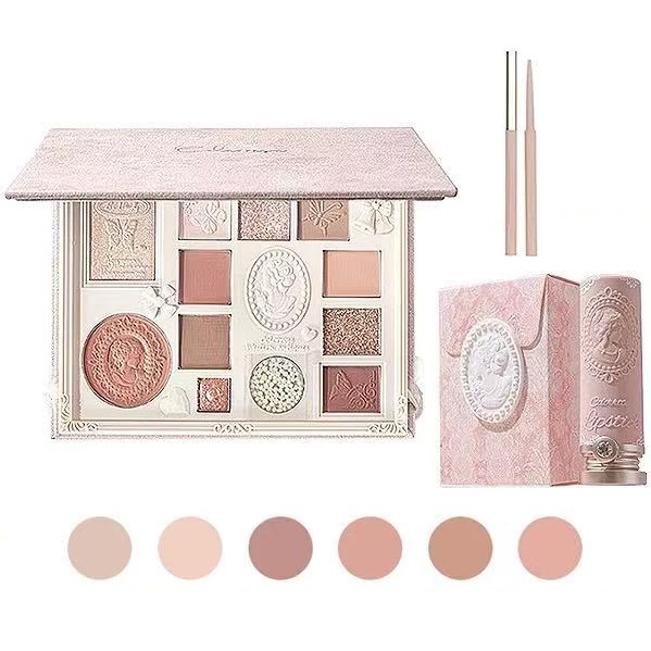 メイクアップギフトセット アイシャドウ チーク ハイライター リップスティック アイライナー キット コフレ