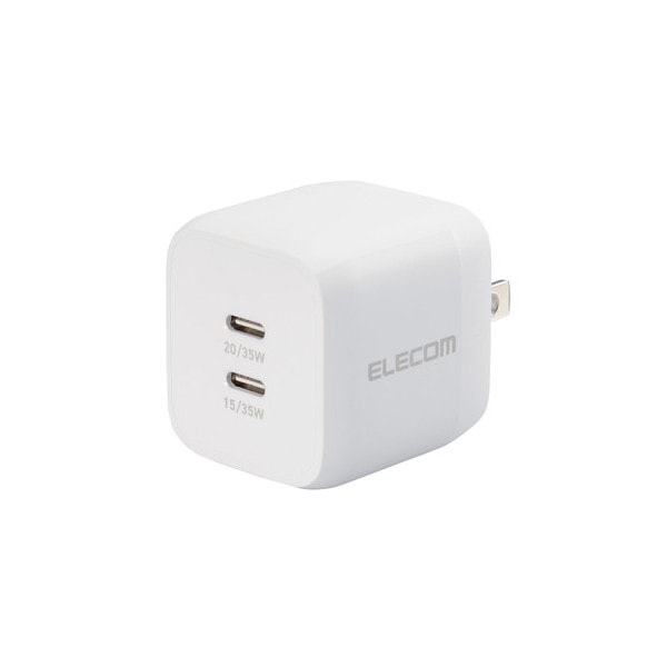 MPA-ACCP4135WH USB Type-C 充電器 PD PPS対応 合計出力35W Type C2 折りたたみプラグ 小型 軽量 ホワイト メーカー直送