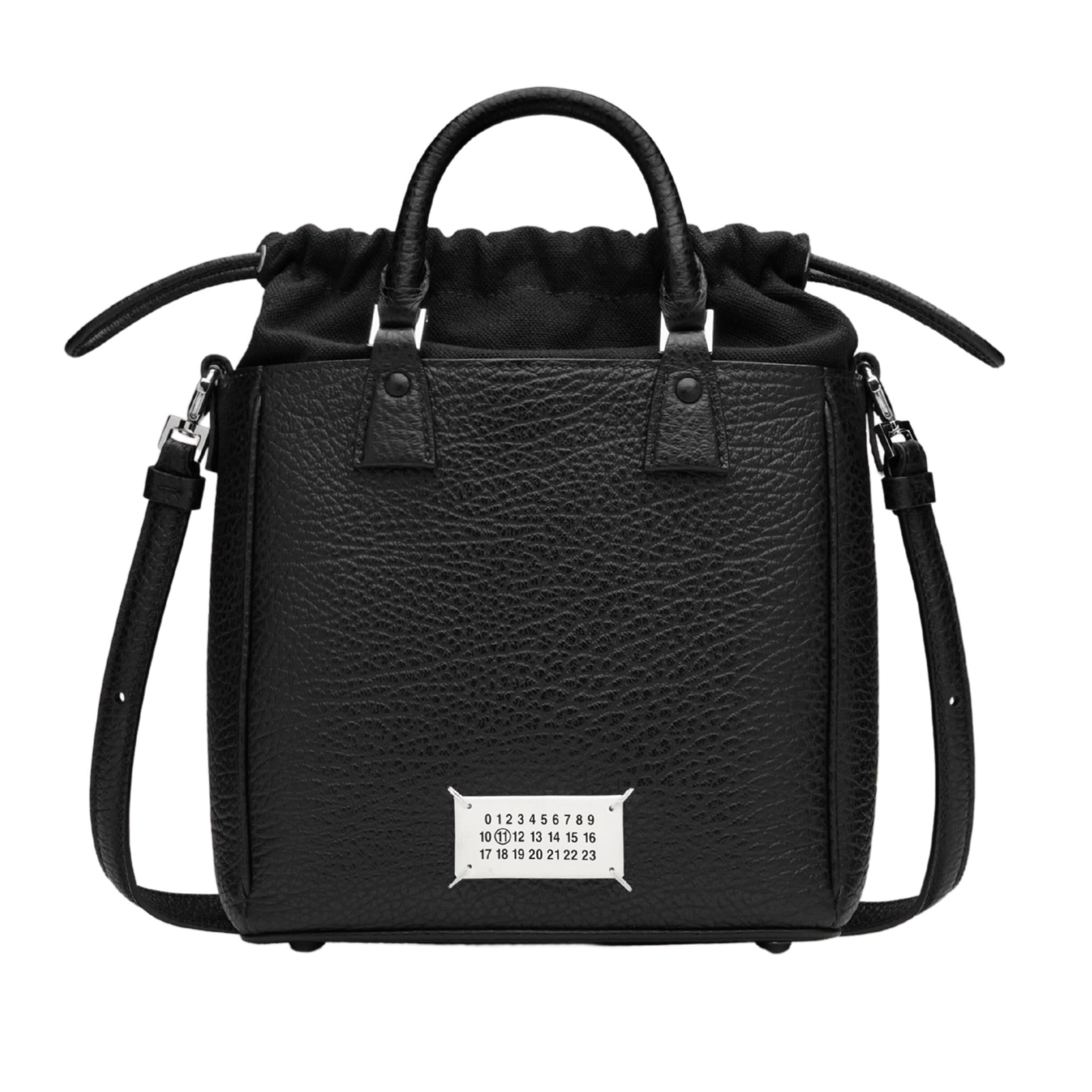 正規品 「5AC」トートバック ミディアム ブラック SB1WG0047P4348T8013 ロゴ入り 韓国ファッション ショルダーバッグ カバン レディース