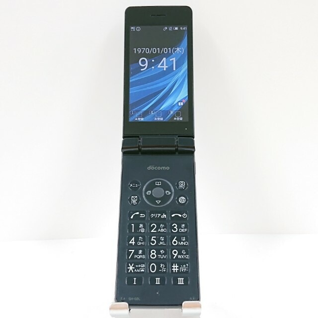 AQUOS ケータイ SH-02L ドコモ ブラック 送料無料 本体 c10842 【中古】