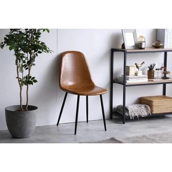 ダイニングチェア 椅子 おしゃれ イームズチェア デスクチェア チェア いす イス レザー レトロ 座面高45cm