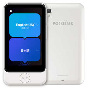POCKETALK S2 Plus �X�^���_�[�h �O���[�o���ʐM(2�N)�t�� [White]