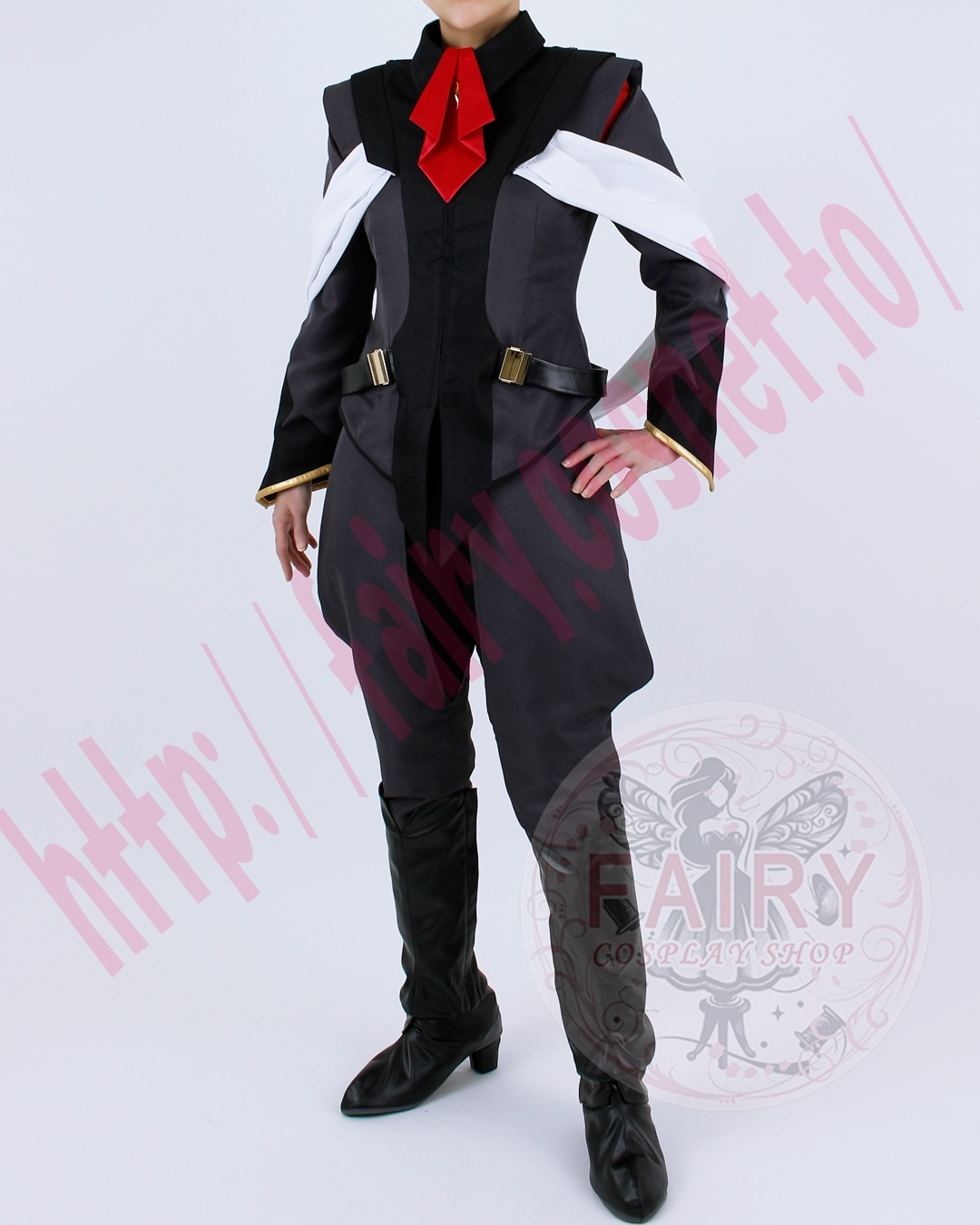 ファウンデーション　ブラックナイトスコード軍服風　コスプレ衣装