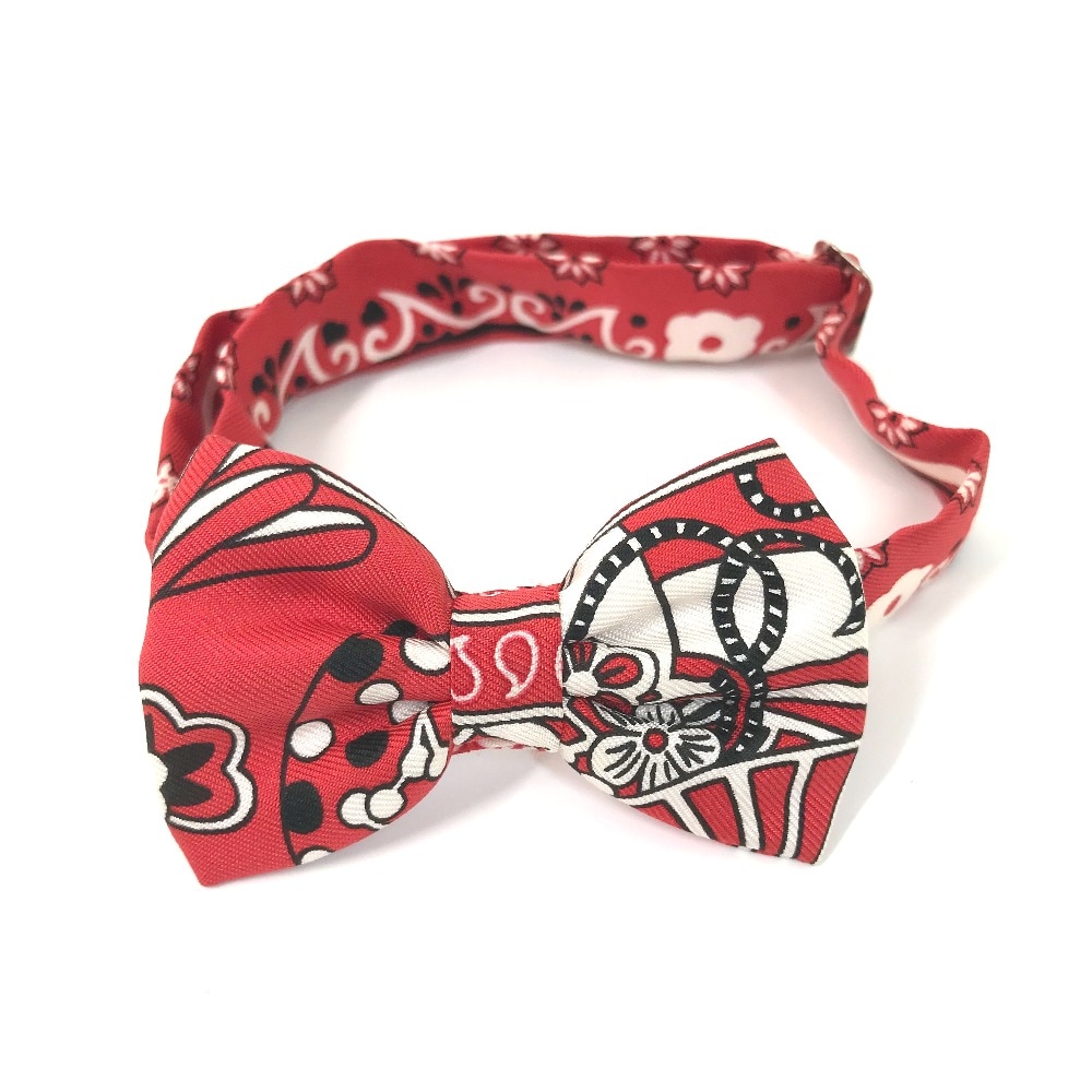 蝶ネクタイ ヌーパピヨン アクセサリー りぼん リボン シルク レッド