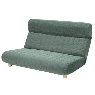 低反発ハイバックローソファー ファビオ 2人掛け 71500023-GN グリーン マストバイ