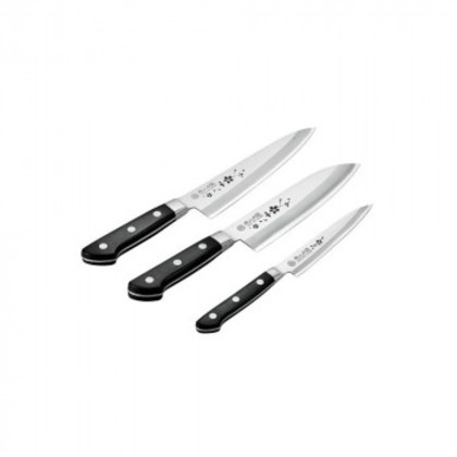 燕人の匠 桜吟 三徳包丁165mm＆牛刀包丁180mm＆ペティナイフ130mm ETO-2502