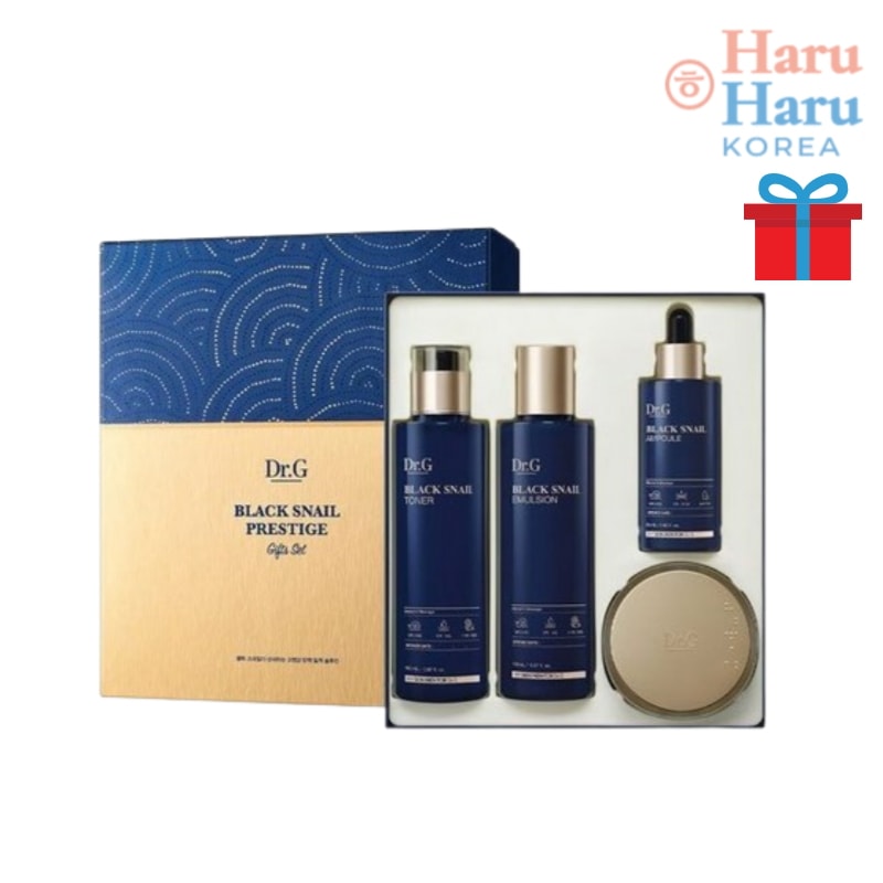 【スキンケアセット4種】ブラックスネイル プレステージ 4種セット/トナー150ml+エマルジョン150ml+アンプル50ml+クリーム50ml 計4種セット/ 韓国コスメ/基礎化粧品/高保湿/ハリ