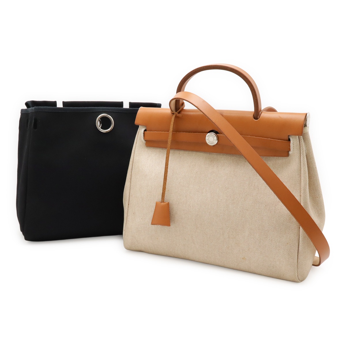 エールバッグPM リュックサック バックパック 2WAY ハンドバッグ トワルオフィシエ レザー ナチュラル シルバー金具 E刻