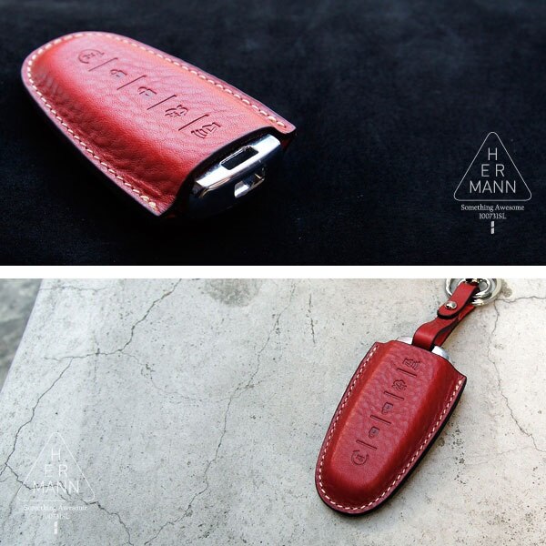 韓国 革 自動車キーホルダー ケース FORD EXPLOLER LEATHER