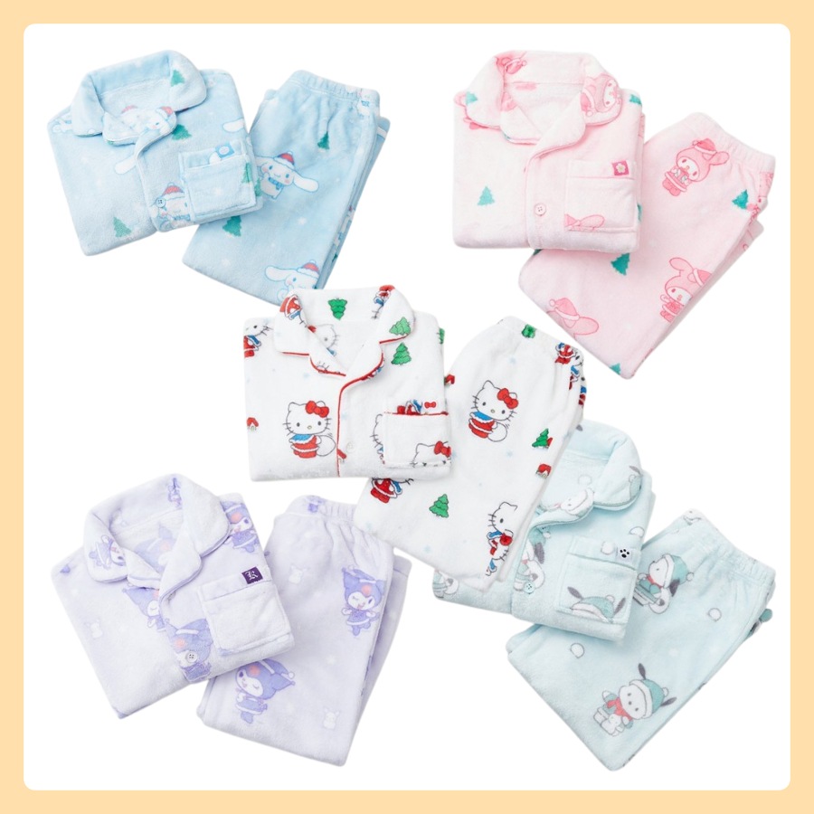 [KIDS] チイカワ 冬のもこもこパジャマ 5色 1択 男女共用