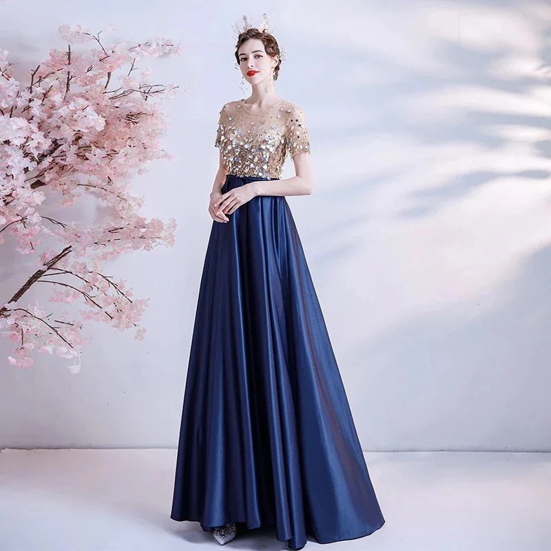 ウェディングドレス パーティードレス プリンセス花が嫁ドレス ロングドレス レディース フレアワンピ