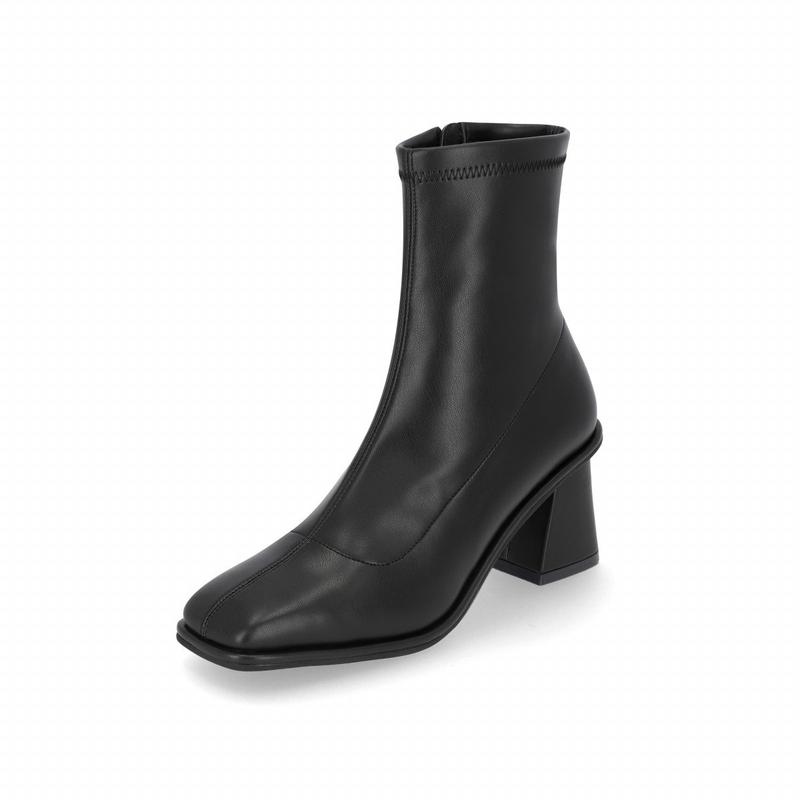 インテンス 女性 スクエア 裏起毛 スパン アンクルブーツ 7cm LCWA83I24V