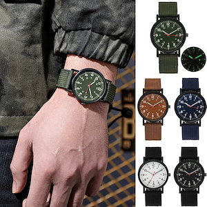 ミリタリースタイルのメンズウォッチ,ミリタリー腕時計,クォーツ,耐衝撃性,高級デザイン