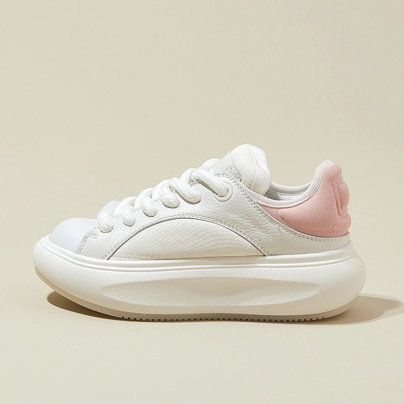 厚底シューズ 韓国ファッション 可愛い キャンパス風 百掛け 高級感 快適 滑り止め スニーカー 質感 運動 厚底スニーカー英伦風 厚底靴 カジュアル コントラストカラー 運動靴