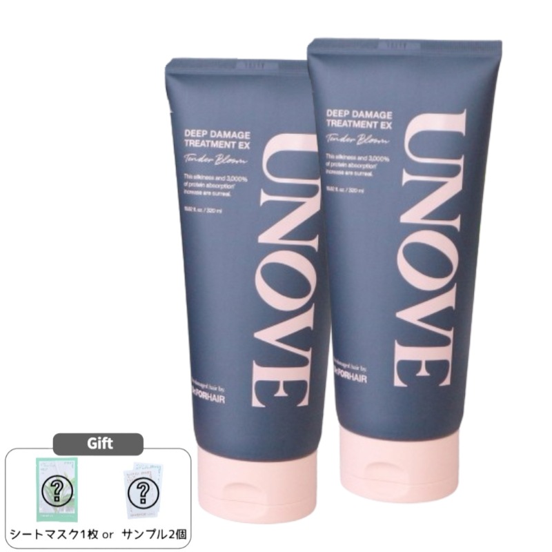 【ダブル限定企画】ディープダメージヘアトリートメントEX 320ml×2本セット／高濃縮ケラチン配合・ブリーチ毛や熱ダメージ集中補修・韓国ヘアケア