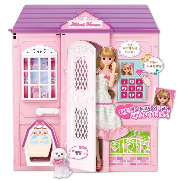 T 遊びに来て ミミ 二階建てミミ人形 ぬいぐるみハウス