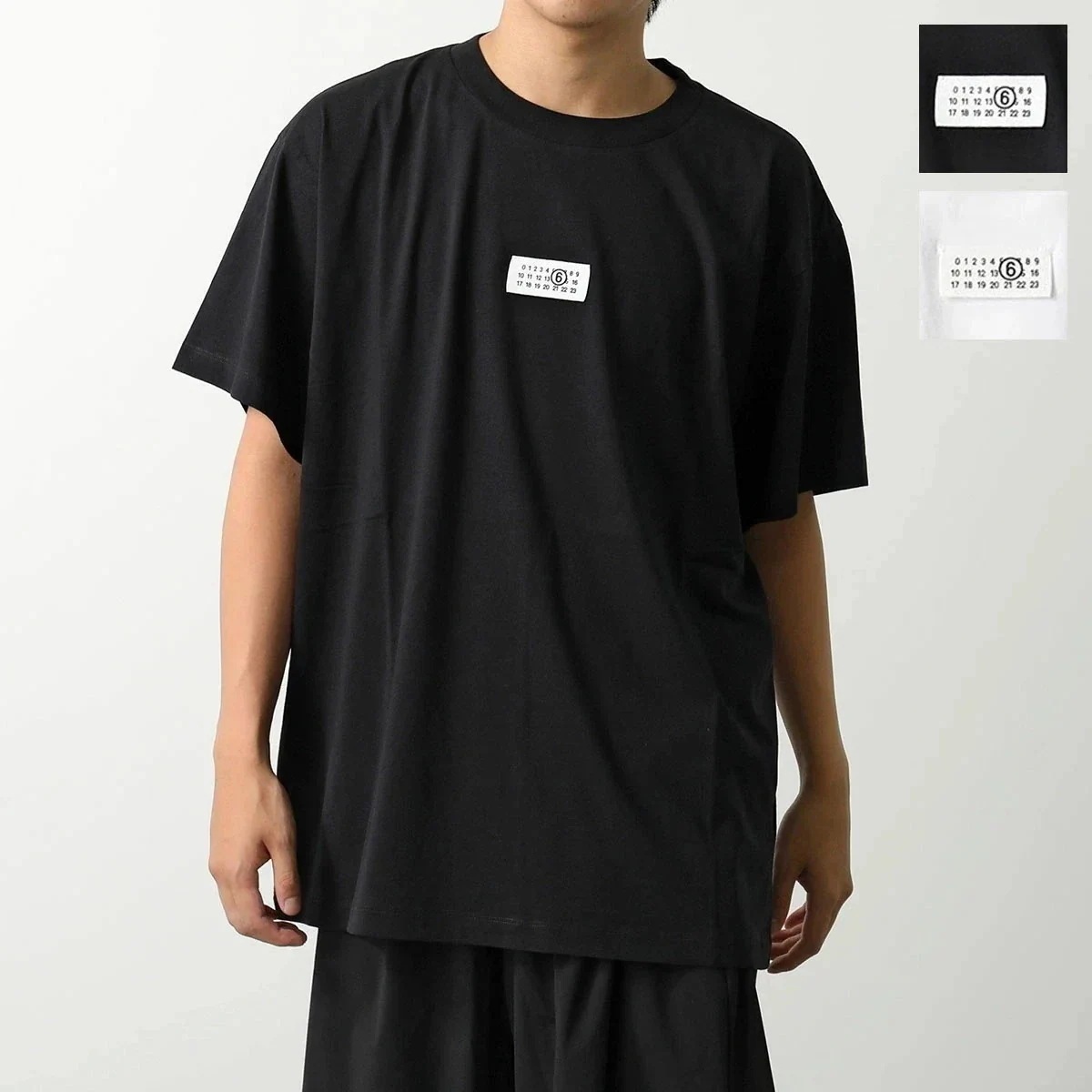MM6 エムエムシックス メゾンマルジェラ Tシャツ SH0GC0032 S24312 メンズ 半袖 カットソー ナンバリング ロゴT クルーネック カラー2色