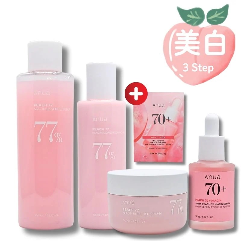 【4STEPセット】 トナー+セラム+ミルク+クリームセット 桃 スキンケア 韓国コスメ