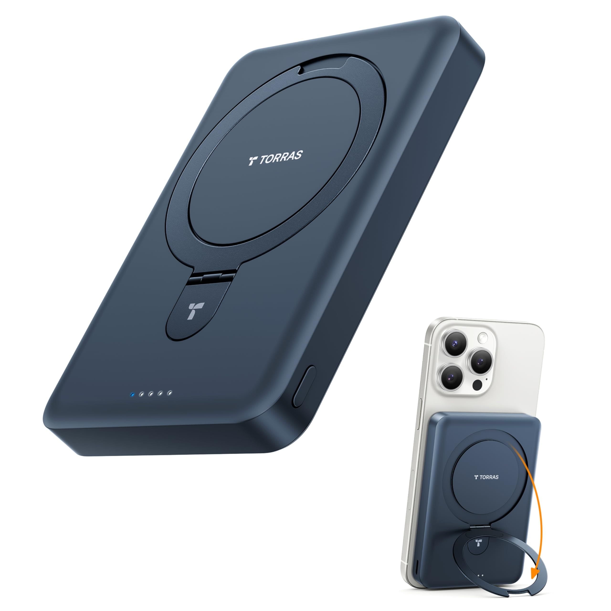 【2024傑作・EASY GO】 TORRAS モバイルバッテリー Magsafe 10000mah 軽量 小型 【Apple社同源電池セル