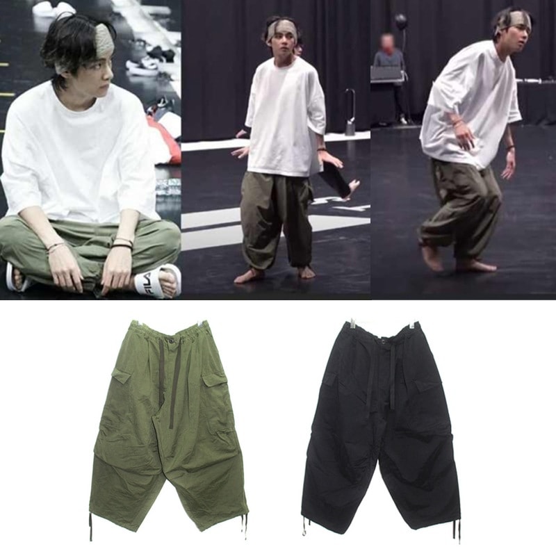bts テテ着用 マス ワイド ビッグカーゴ バルーン パンツ bts ヴィ着用 7,838円