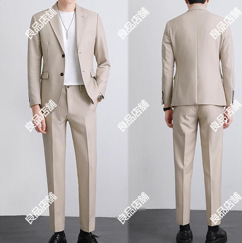 お得セット「6color」Ｍ～5XL メンズ スーツ スリム メンズスーツ 細身 2つボタンスーツ タキシードスーツ 2点セットスーツ 無地柄 ビジネス セレモニースーツ フォーマル スリム パーティ
