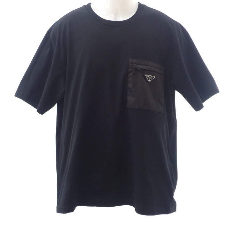 ジャージーTシャツ XXXXL UTN661_11CK_F0002_S_221 半袖Ｔシャツ コットン ナイロン ブラック シルバー金具 メンズ【Aランク】