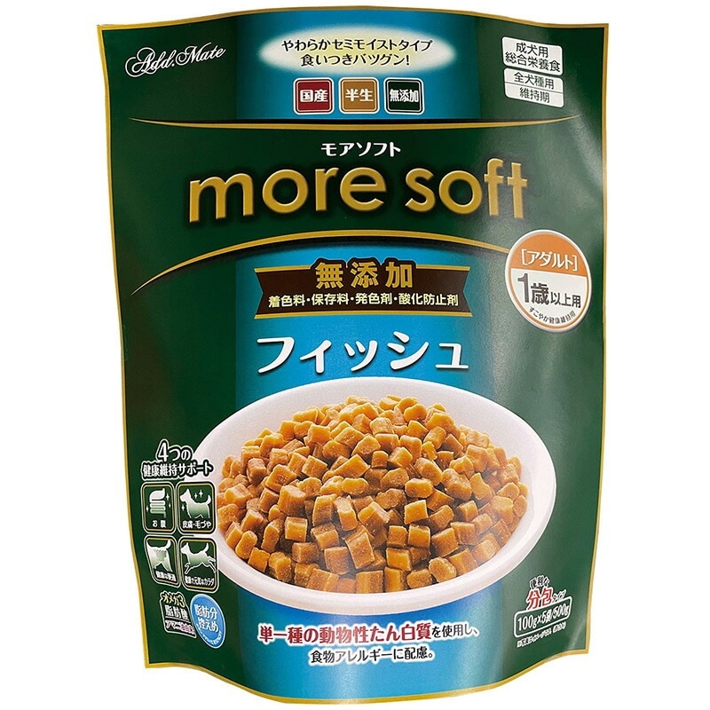 （まとめ買い）more soft フィッシュアダルト 500g 犬用フード [x3] 5,757円