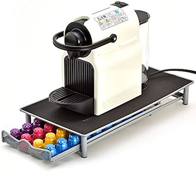 他サイト： ネスレ ネスプレッソ nespresso 専用 カプセルホルダー 収納 ラック(引き出し 40カプセル用 シルバー)の商品画像