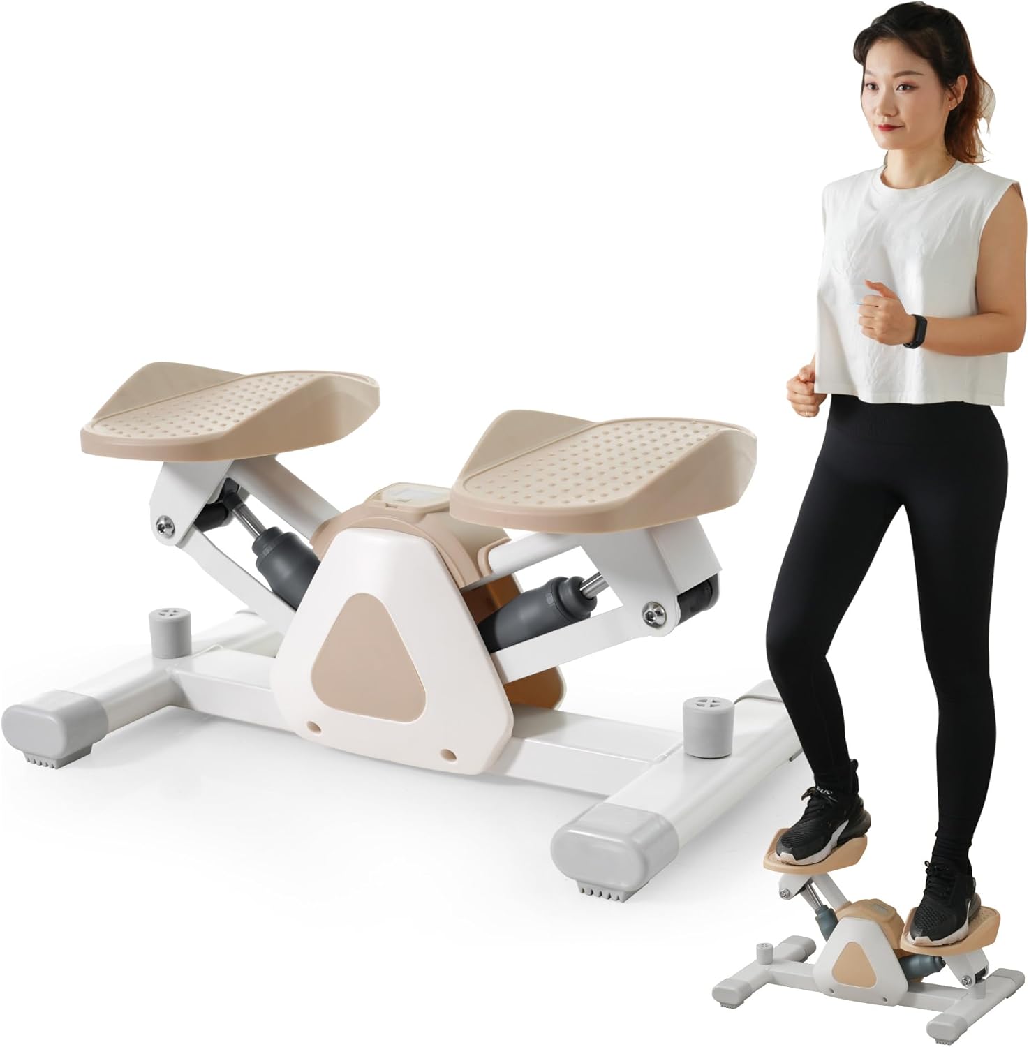 ステッパー 静音 自宅での足踏み 室内 エクササイズマシン ダイエット器具 有酸素運動 室内 トレーニング 器具 軽量 コンパクト 省スペース 簡単移動