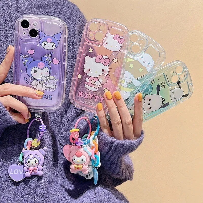 【メガ割】Hello Kitty クロミ iPhone 11 iPhone 12 iPhone 13 iPhone 14 iPhone Pro iPhone 13 ProハンドバッグiPhone 11