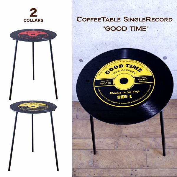 サイドテーブル テーブル 家具 インテリア ガラス レコードテーブル COFFEEテーブル オシャレ