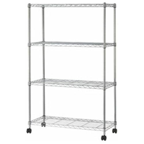 アイリスオーヤマ SEM-8012 スチールラック メタルラック シンプル メタルシェルフ（4段・80cm幅）奥行35cm 高さ126cm ポール径19mm SEM8012