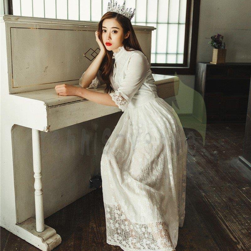 パーティードレス ロングドレス レディース マキシワンピース 結婚式ドレス レース お呼ばれ 披露宴