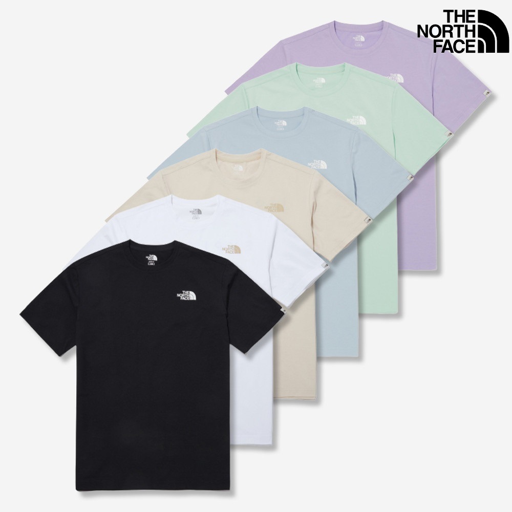 DELUZ S/S R/TEE 6色 新商品 ノースフェイスTシャツ 韓国人気 男女共用 韓国ファッション マンツーマン シャツ 女性服 韓国スタイル 学生ファッション 肝節期 夏のファッション 新学