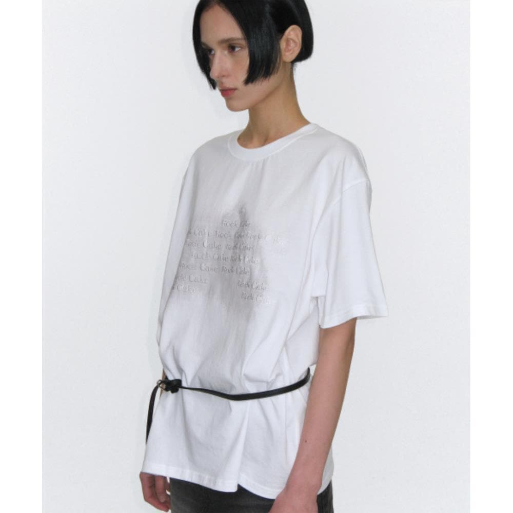 ROCKCAKE Star Brush Printing Top White RC25TP18300WH