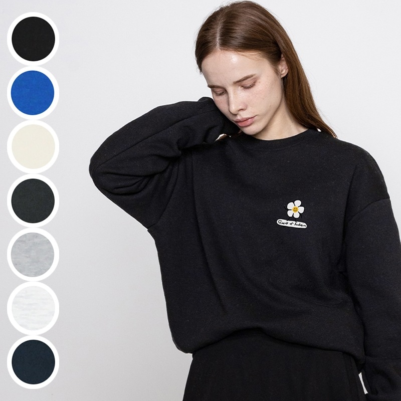 UNISEX]GRAVER SIGN Smile Back Logo Sweatshirt_4color トレーナー