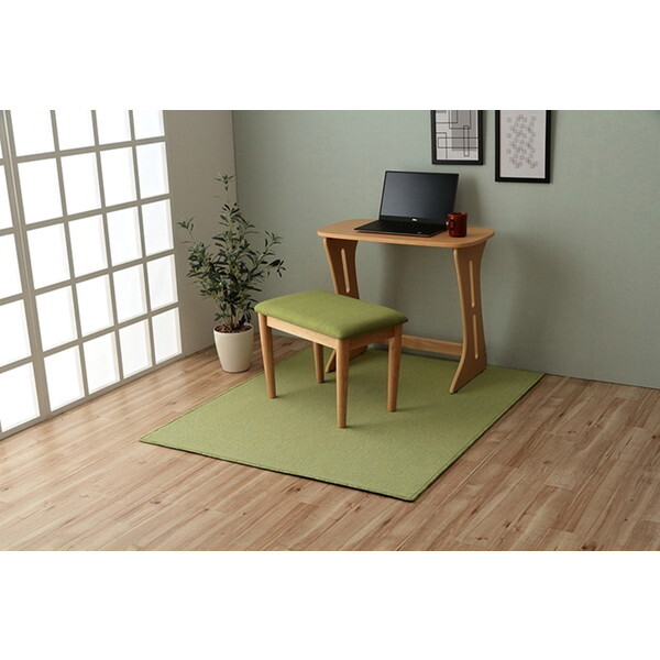 1340940120611 フリッシュ吸着 ミニラグ セット GN 117×140 グリーン デスクカーペット メーカー直送