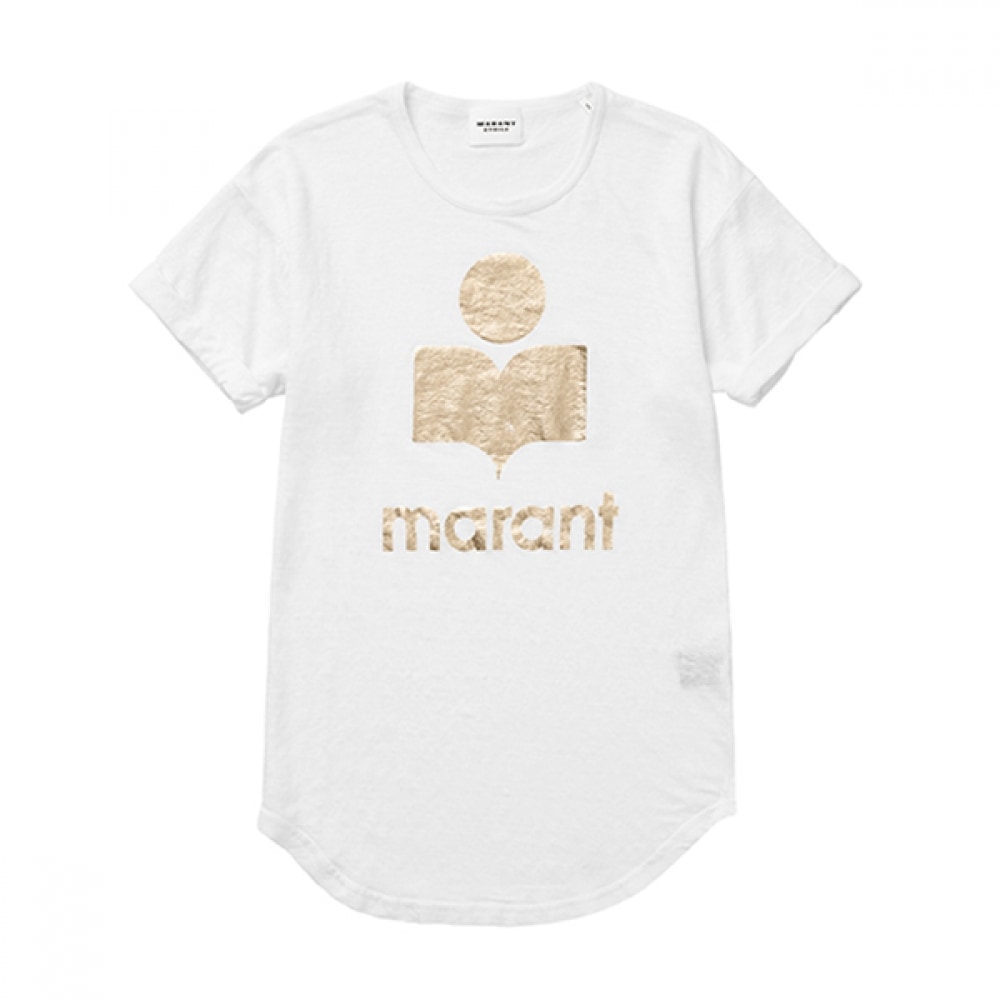 Isabelle Marant TS0004FA A1N10E WHLG KOLDI Coldi Linen 女性用ショートスリーブ T シャツ